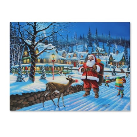 Geno Peoples 'Wont Give You My Sleigh' Canvas Art,24x32